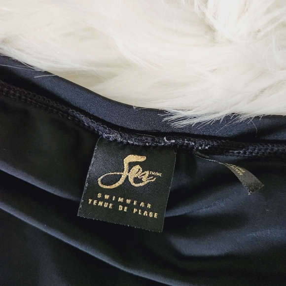 Penningtons Swim Skirt Bikini Bottoms Black Brief Swimsuit Plus Size 6X - Picture 6 of 9